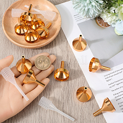 12 шт. алюминиевая воронкообразная воронка&nbsp;AJEW-GF0010-31G