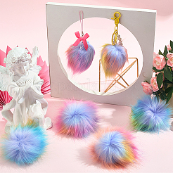 6 мягкий помпон из искусственного меха лисы&nbsp;FIND-SC0020-45