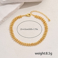 Простые классические браслеты с латунными шариками для женщин на каждый день&nbsp;EC5189-1