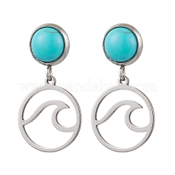 Серьги-гвоздики из нержавеющей стали 304&nbsp;EJEW-JE06302