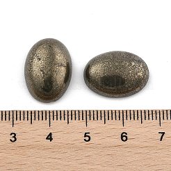 Овальные естественно пирит кабошоны&nbsp;G-I125-10-18x13mm-01