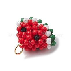 Подвески из стеклянных бусинок в виде арбуза&nbsp;PALLOY-CJ00138