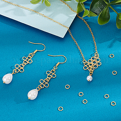 46 шт. 925 спаянных закрытых соединительных кольца из стерлингового серебра&nbsp;STER-PH0004-24