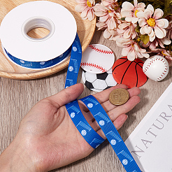 Лента из полиэстера в корсажу длиной 25 ярд с принтом в виде спортивного мяча&nbsp;OCOR-WH20002-03B-02