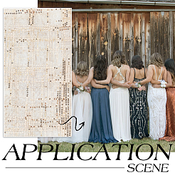 Полиэфирная кружевная ткань&nbsp;DIY-WH0632-52