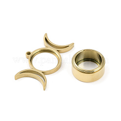 Ионное покрытие (ip) 304 нержавеющая сталь медальон подвески STAS-S132-14G-02