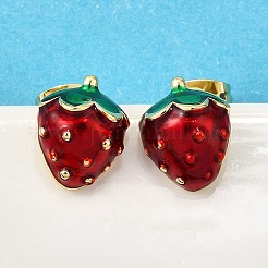 Серьги-гвоздики из латуни&nbsp;LS-EJEW-G430-06B-G