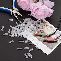 100 шт. пластиковый защитный чехол для разъема наушников&nbsp;AJEW-OC0005-57