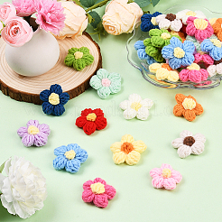 48 шт. 12-х цветные аксессуары для вязания украшений из хлопка ручной работы&nbsp;DIY-SC0031-61