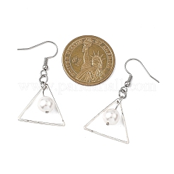 Серьги с треугольными жемчужинами-ракушками&nbsp;EJEW-JE06769