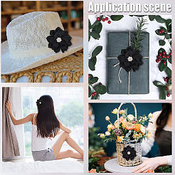 Аксессуары для украшений из полиэстера и стразов&nbsp;DIY-WH20063-015A