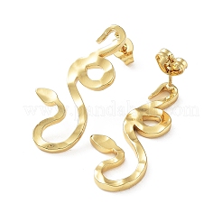 Серьга-гвоздик из нержавеющей стали 304&nbsp;LS-EJEW-M231-02E-G