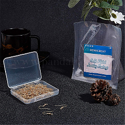 Латунные крючки для сережек&nbsp;KK-BC0005-08G