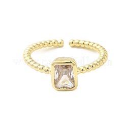 Кольца-манжеты из нержавеющей стали 304 с микропаве из кубического циркония для женщин&nbsp;RJEW-U013-08G