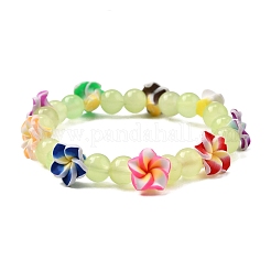 Браслеты из круглого бисера с имитацией нефрита&nbsp;BJEW-JB12060