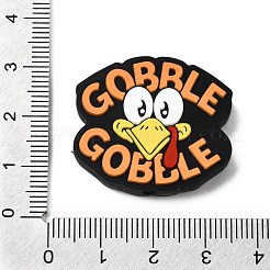 Силиконовые бусины на тему Дня благодарения&nbsp;SIL-J001-01L