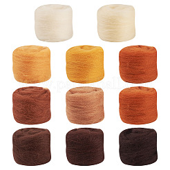 55г 11-х цветная шерстяная ровница для валяния&nbsp;DIY-TA0012-86