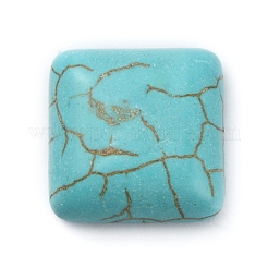 Синтетических бирюзовый кабошон&nbsp;TURQ-WH0001-03G