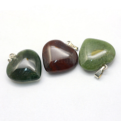 Сердца естественные индийские подвески агата&nbsp;X-G-Q438-08