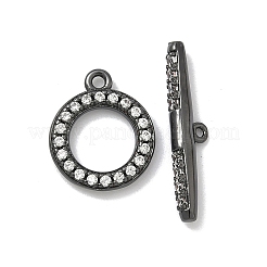 Латунные застежки-молнии из прозрачного кубического циркония&nbsp;KK-G548-26