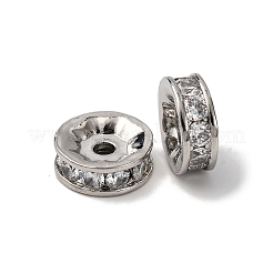 Латунные микро проложить кубического циркония бусы&nbsp;KK-A270-02B-P