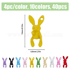 40 шт. 10 цвета окрашенные распылением подвески из сплава&nbsp;MRMJ-HY0002-36