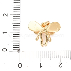 Латунные микропаве прозрачные подвески с фианитом&nbsp;KK-C249-03G