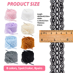 8 пара шнурков из полиэстера двух цветов&nbsp;FIND-FH0012-01