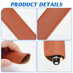 10 шт. 10-цветный чехол для ручки из искусственной кожи&nbsp;AJEW-CA0002-25