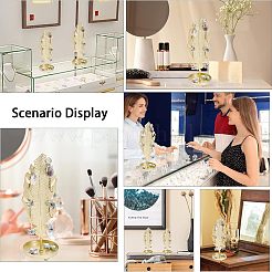 Подставки для железных серег с круглым подносом&nbsp;EDIS-WH0016-018A