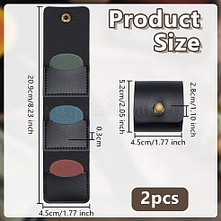 2 шт. сумки для хранения из искусственной кожи&nbsp;AJEW-OC0014-41A