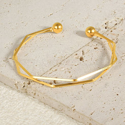 Стильные браслеты-манжеты из нержавеющей стали 304&nbsp;LY6810-2