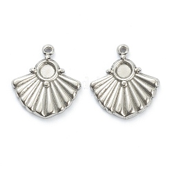 Подвеска-кабошон из не тускнеющей нержавеющей стали 304&nbsp;LS-STAS-P279-40P