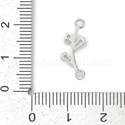 Латунные прозрачные подвески из кубического циркония&nbsp;KK-Z094-06P-02