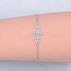 Браслеты из нержавеющей стали 201&nbsp;LS-BJEW-T011-JN495-1