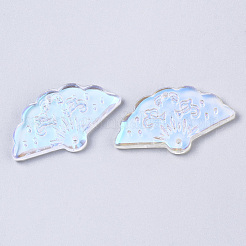 Прозрачный лак окрашенные стеклянные подвески&nbsp;GLAA-R212-01-B01