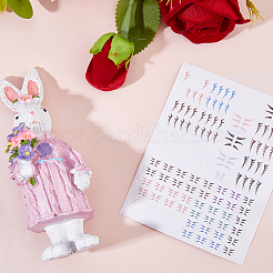 Пластиковые наклейки для ресниц куклы&nbsp;DIY-WH0740-42