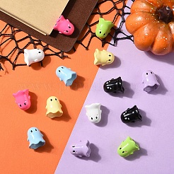 14шт 7 цвета непрозрачные акриловые бусины&nbsp;MACR-YW0004-10