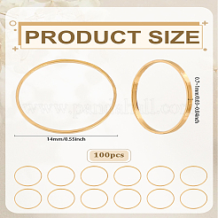 100 шт. Латунные соединительные кольца&nbsp;KK-LP0004-69