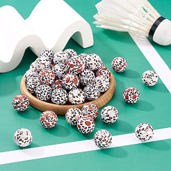 50шт 5 цвета силиконовые фокусные бусины&nbsp;SIL-TA0002-39