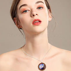 Стеклянные подвески&nbsp;WOOD-NB0001-63B