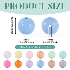 71 шт. Непрозрачные акриловые бусины&nbsp;OACR-TA0004-12