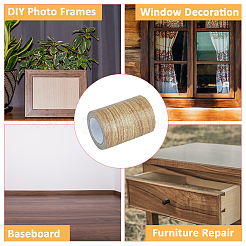 Клейкая лента из полиэтилена с имитацией древесины AJEW-WH0270-222I