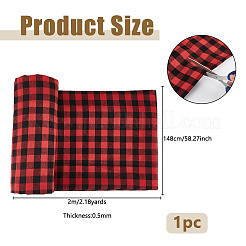 2 м поликоттоновая ткань с узором тартан&nbsp;AJEW-DC0003-37