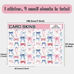 Прямоугольные пластиковые водонепроницаемые наклейки для карт из ПВХ&nbsp;DIY-WH0432-352