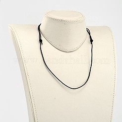 Изготовление ожерелья из регулируемого шнурка из воловьей кожи&nbsp;X-NJEW-JN01489