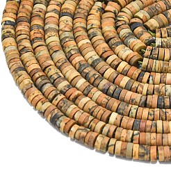 Естественного изображения яшмы бисер нитей&nbsp;G-P575-B30-4x1mm