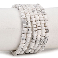 Природные Говлит бисер нитей&nbsp;G-G345-C01-2x4mm