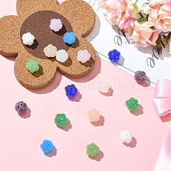 18шт 9 цвета прозрачные стеклянные бусины&nbsp;GLAA-YW0005-16