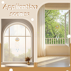 1 шт. стеклянные конусные подвесные ловцы солнца&nbsp;HJEW-AR0001-17